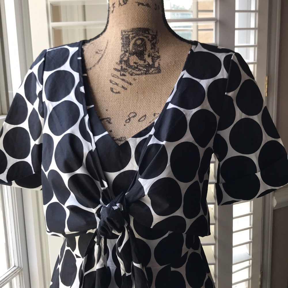 Lovely Fit ‘n Flare polka dot dress!